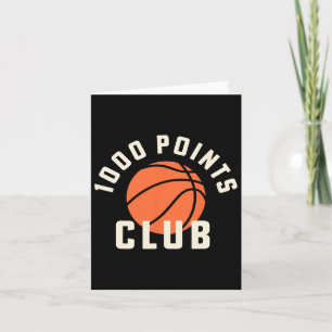 1000 Punkte Scorer High School Bysketbyll Player Karte