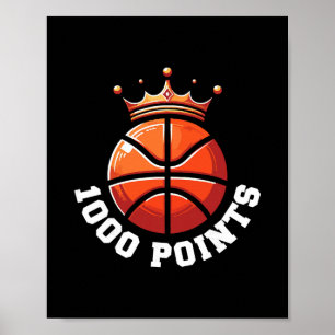 1000 Punkte Sketll Scorer High School Sketll Spiel Poster