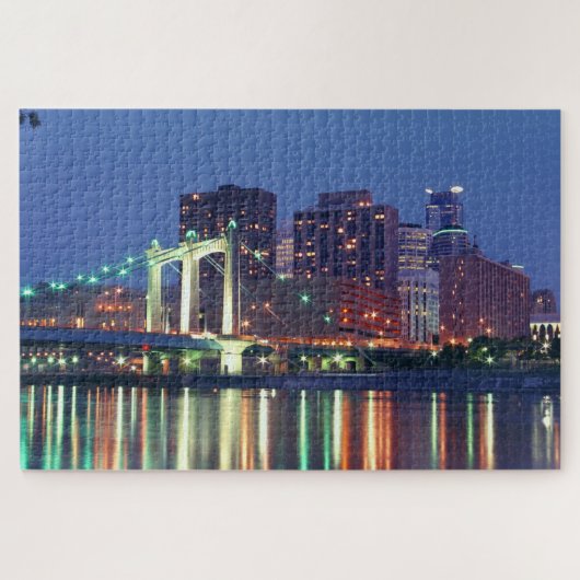 1000 Stück Minneapolis Skyline-Puzzles Puzzle (Horizontal)