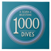 1000 Tauchgänge Fliese (Vorderseite)