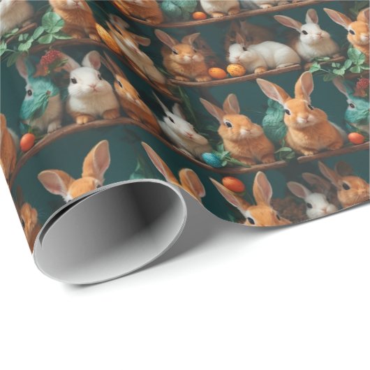 1001 Niedlich Bunnies v2 | Geschenkpapier (Rolleneckpunkt)