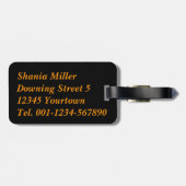 1001 Orientalische Nachtreflexion Gepäckanhänger (Rückseite horizontal)