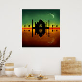 1001 Orientalische Nachtreflexion Poster (Küche)