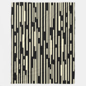 100216 - Schwarz und Creme Fleecedecke (Vorderseite)