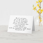 10021 Bibel-Vers-Jesaja-41:10 Schwarzes Karte (Gelbe Blume)