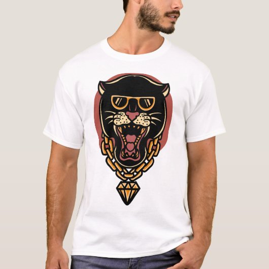 10032-Rich-panther-Shirt-Design-7511251-43 T-Shirt (Vorderseite)
