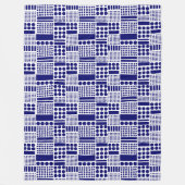100416 - Deep Navy auf White Fleecedecke (Vorderseite)