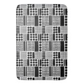 100416 - Schwarz auf Weiß Badematte (Vorderseite Vertikal)