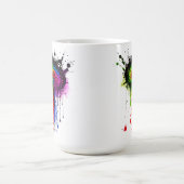 1005 Groovy Rainbow Inkblot Kaffeetasse (Mittel)