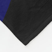 1007 Abstrakte Schwarz-Blau-Kunst Fleecedecke (Ecke)