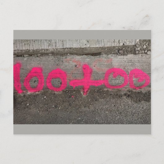 100+00 Umfrage/Baustelle - Postkarte (Vorderseite)