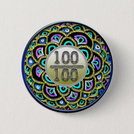 100/100 Lob-Knopf Button (Vorderseite)