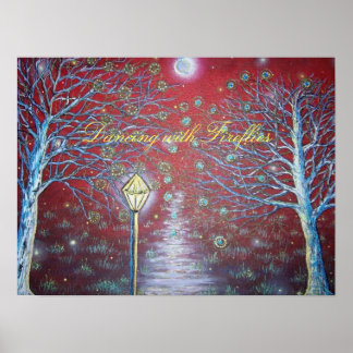 100_3627, Tanzen mit Feuerwerken Poster