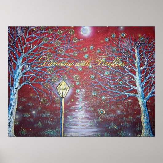 100_3627, Tanzen mit Feuerwerken Poster (Vorne)