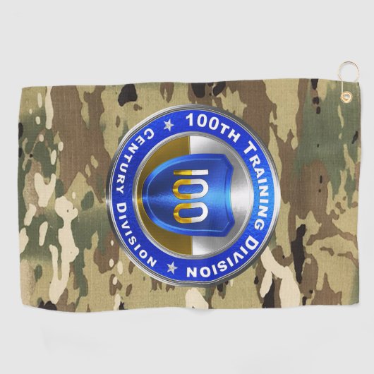 100. Abteilung Ausbildung Golfhandtuch (Horizontal)
