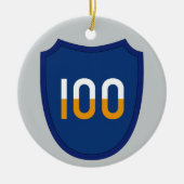 100. Abteilung Ausbildung Keramikornament (Vorne)