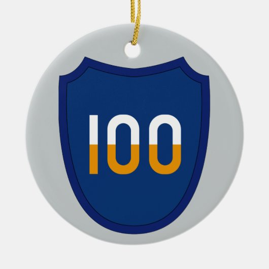 100. Abteilung Ausbildung Keramikornament (Vorne)