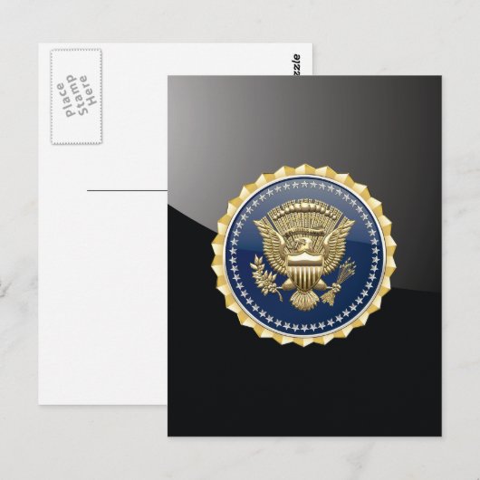 [100] Abzeichen des Präsidenten [PSB] Postkarte (Vorne/Hinten)