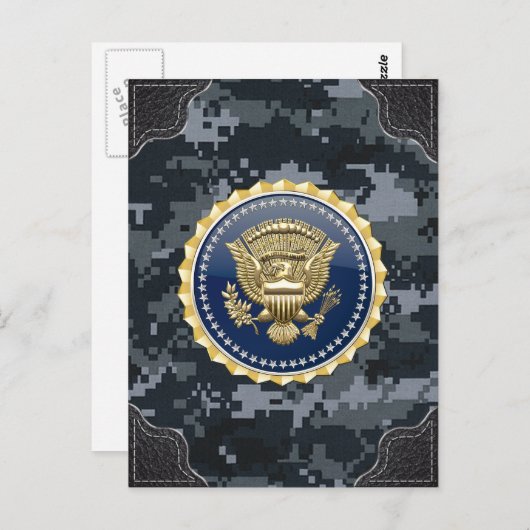 [100] Abzeichen des Präsidenten [PSB] Postkarte (Vorne/Hinten)