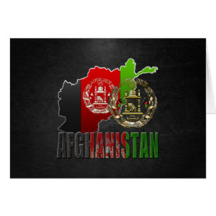 [100] Afghanistan: COA, Flag & Karte