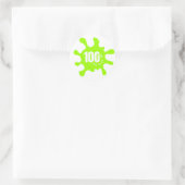 100% AI-Müll-Etikett Runder Aufkleber (Tasche)