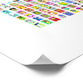 100 alberne Gesichter: Poster (Ecke)