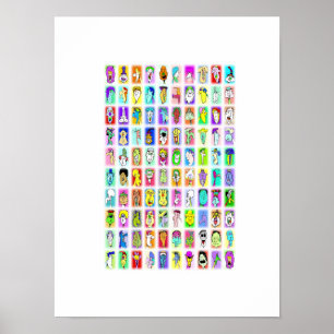 100 alberne Gesichter: Poster