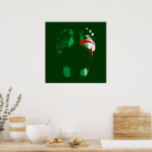 100% Algerien - Algerier auf die Sohlen meiner Füß Poster (Küche)