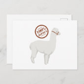 100 % Alpaca Postkarte (Vorne/Hinten)