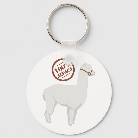 100% Alpaka Schlüsselanhänger (Vorderseite)