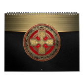[100] Altes keltisches Sacred Gold Knot Cross Kalender (Titelbild)