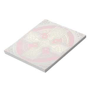 [100] Altes keltisches Sacred Gold Knot Cross Notizblock