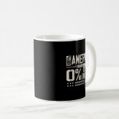 100% American 0% Liberal Funny Pro Gun Owner Lover Kaffeetasse (VorderseiteRechts)