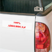 100% Amerikaner-Stoßdämpfer-Schablone Autoaufkleber (Auf Lkw)