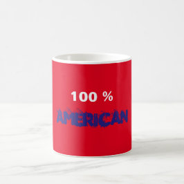 100 % amerikanische Tasse