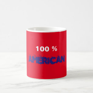 100 % amerikanische Tasse