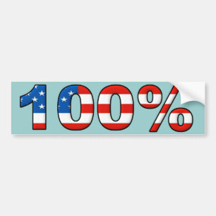 100% Amerikanischer Aufkleber Autoaufkleber