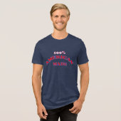 100 % amerikanisches Design Tri-Blend Shirt (Vorderseite voll)