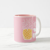 100 % Ananas Zweifarbige Tasse (VorderseiteRechts)