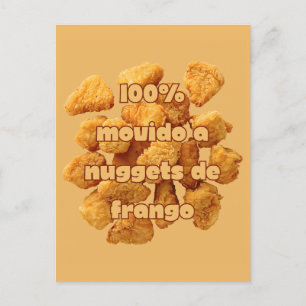 100% Angetrieben von Chicken Nuggets Postkarte