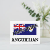 100 % ANGUILLIAN POSTKARTE (Stehend Vorderseite)