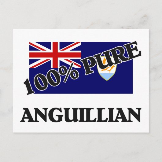 100 % ANGUILLIAN POSTKARTE (Vorderseite)