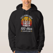 100 Años Cumpleaños En Cristo Jesús Text in Spanis Hoodie (Vorderseite)