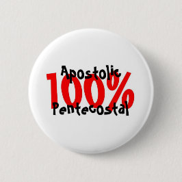 100% apostolisches Pfingst Button