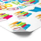 100 Artikel für 100 Tage 100. Schultag Shirt T Poster (Ecke)