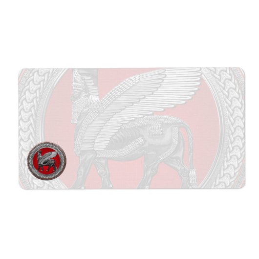 [100] Assyrian Winged Bull: Silver & Black Lamassu (Vorne)