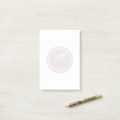 [100] Assyrian Winged Bull: Silver & Black Lamassu Post-it Klebezettel (Auf Schreibtisch)