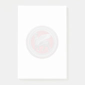 [100] Assyrian Winged Bull: Silver & Black Lamassu Post-it Klebezettel (Vorderseite)