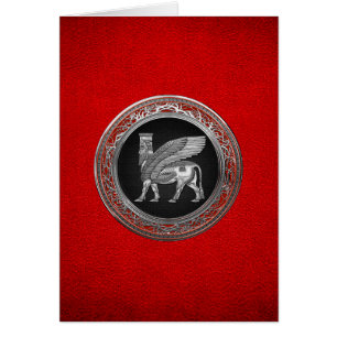 [100] Assyrian Winged Bull - Silver Lamassu