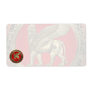 [100] Assyrian Winged Lion - Gold Lamassu